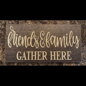 Friends & family gather here